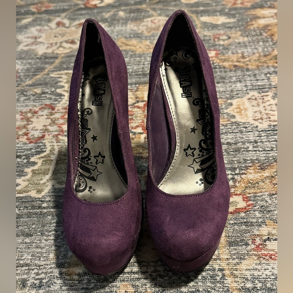 Brash Purple Women's Platform Heels